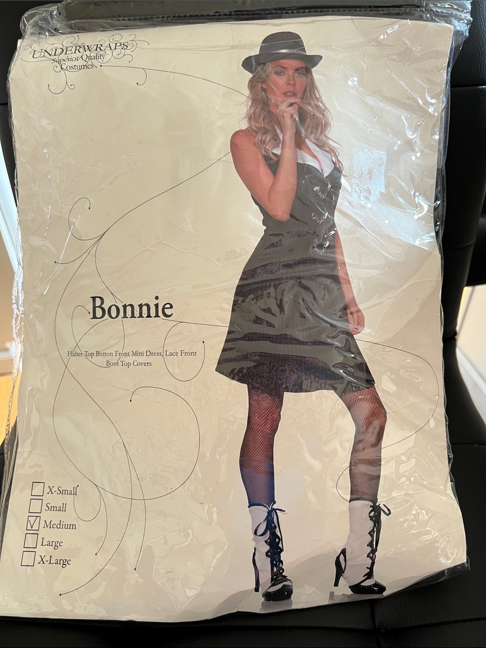 Underwraps Bonnie Halter Top Button Front Halloween Costume Dress